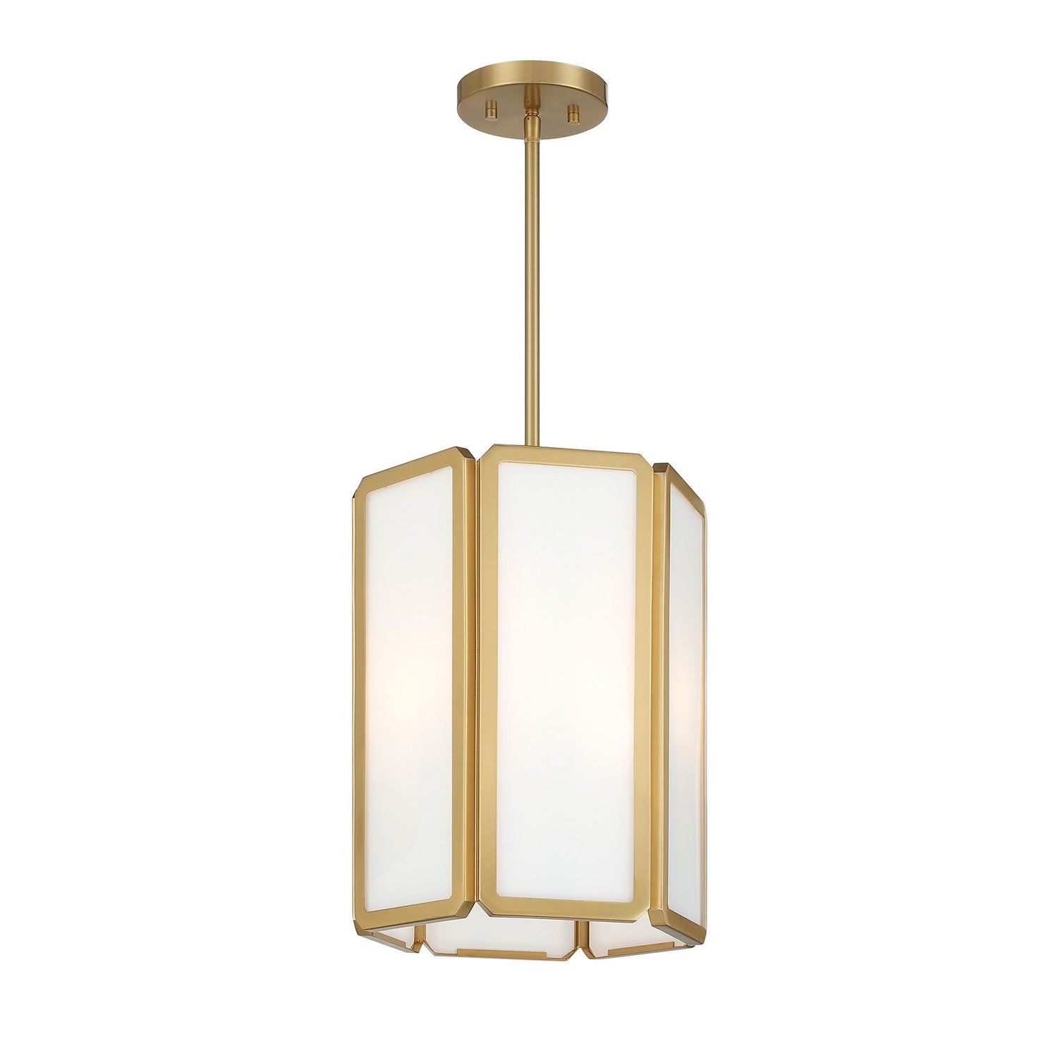 Savoy House - 7-1700-3-322 - Three Light Pendant - Leeds - Warm Brass