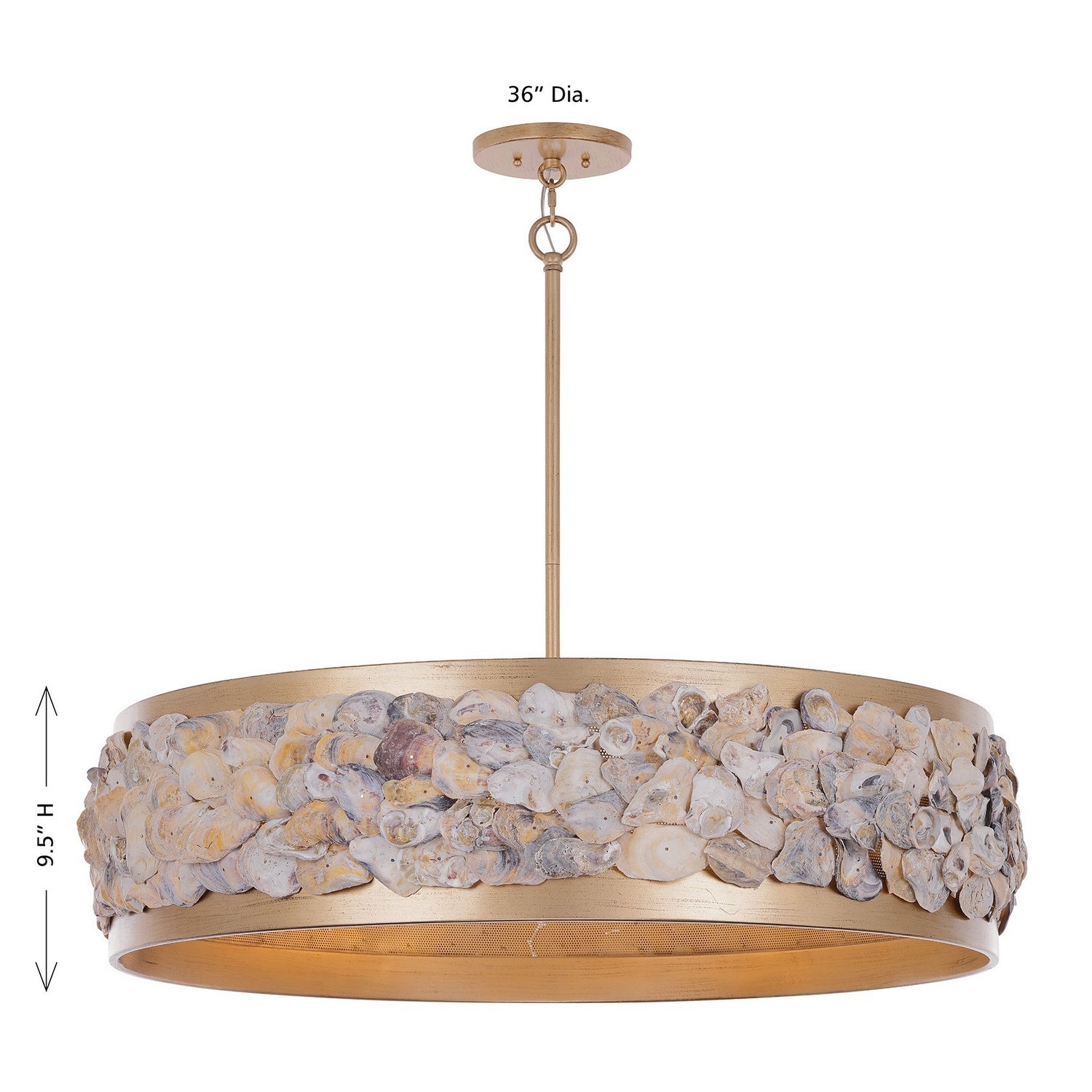 Savoy House - 7-8400-6-342 - Six Light Pendant - Leanne - Chandon
