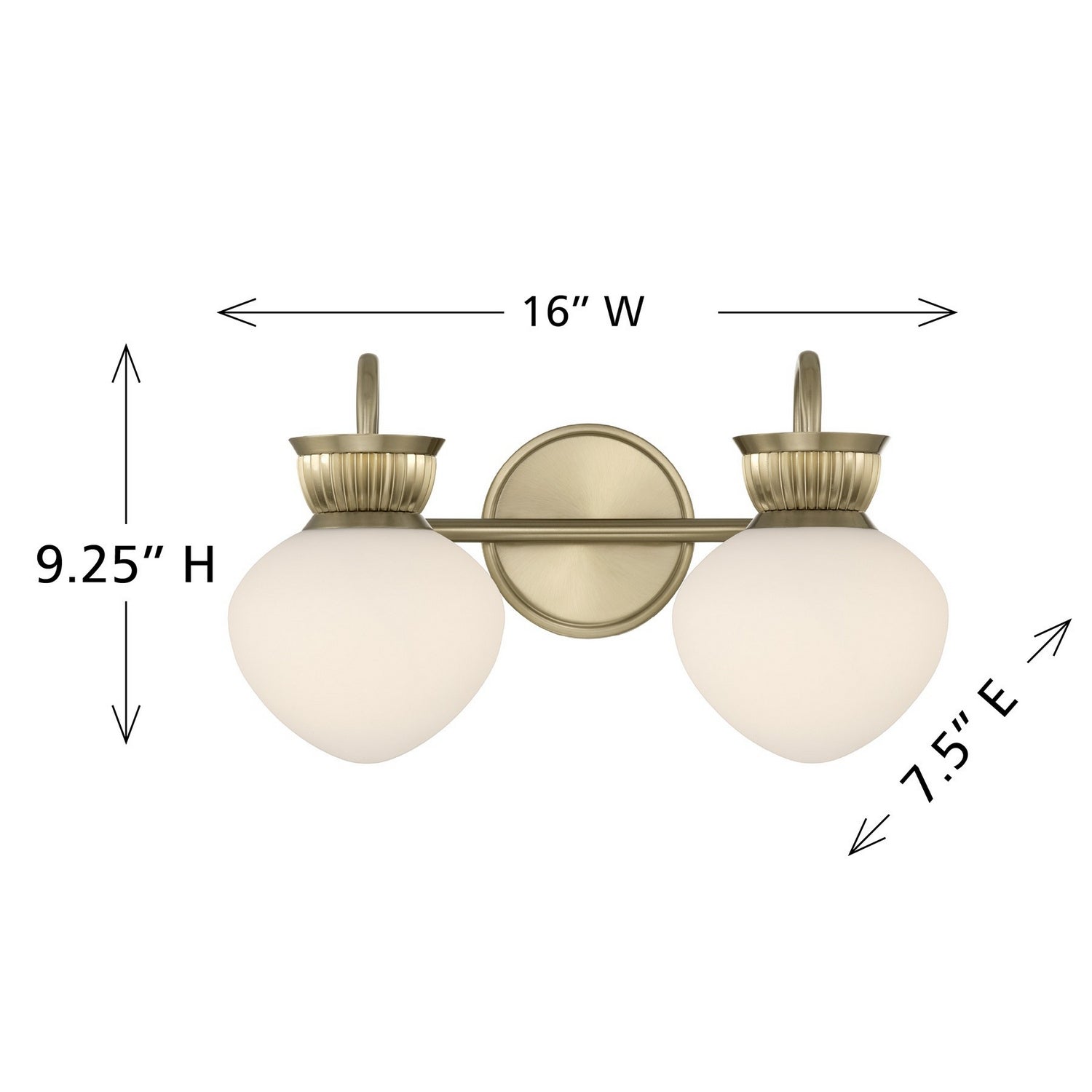 Savoy House - 8-1028-2-127 - Two Light Bathroom Vanity - Melbourne - Noble Brass