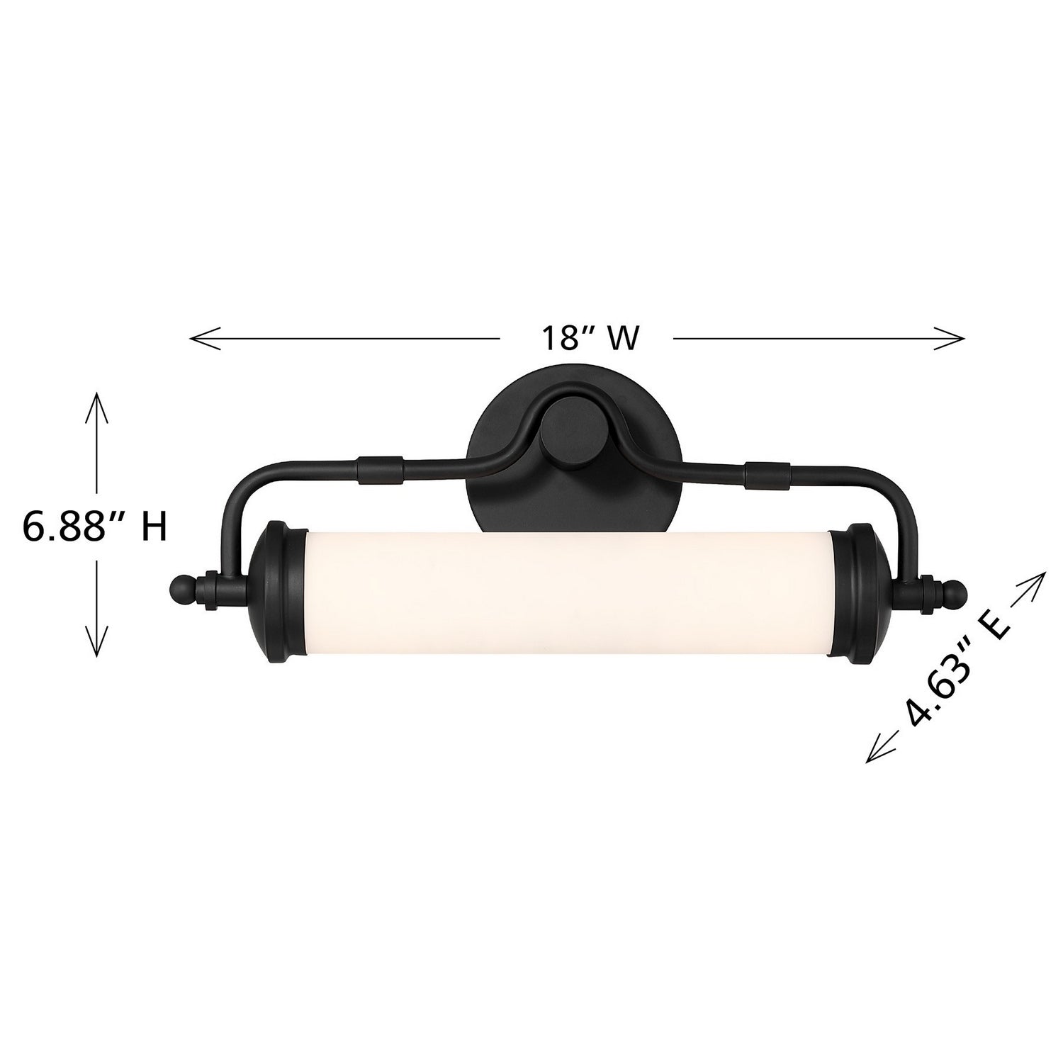 Savoy House - 8-3309-18-335 - LED Bathroom Vanity - Keller - Black Lustre