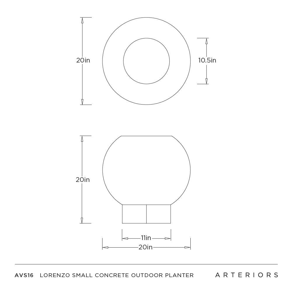 Arteriors - AVS16 - Outdoor Planter - Lorenzo - Matte Black