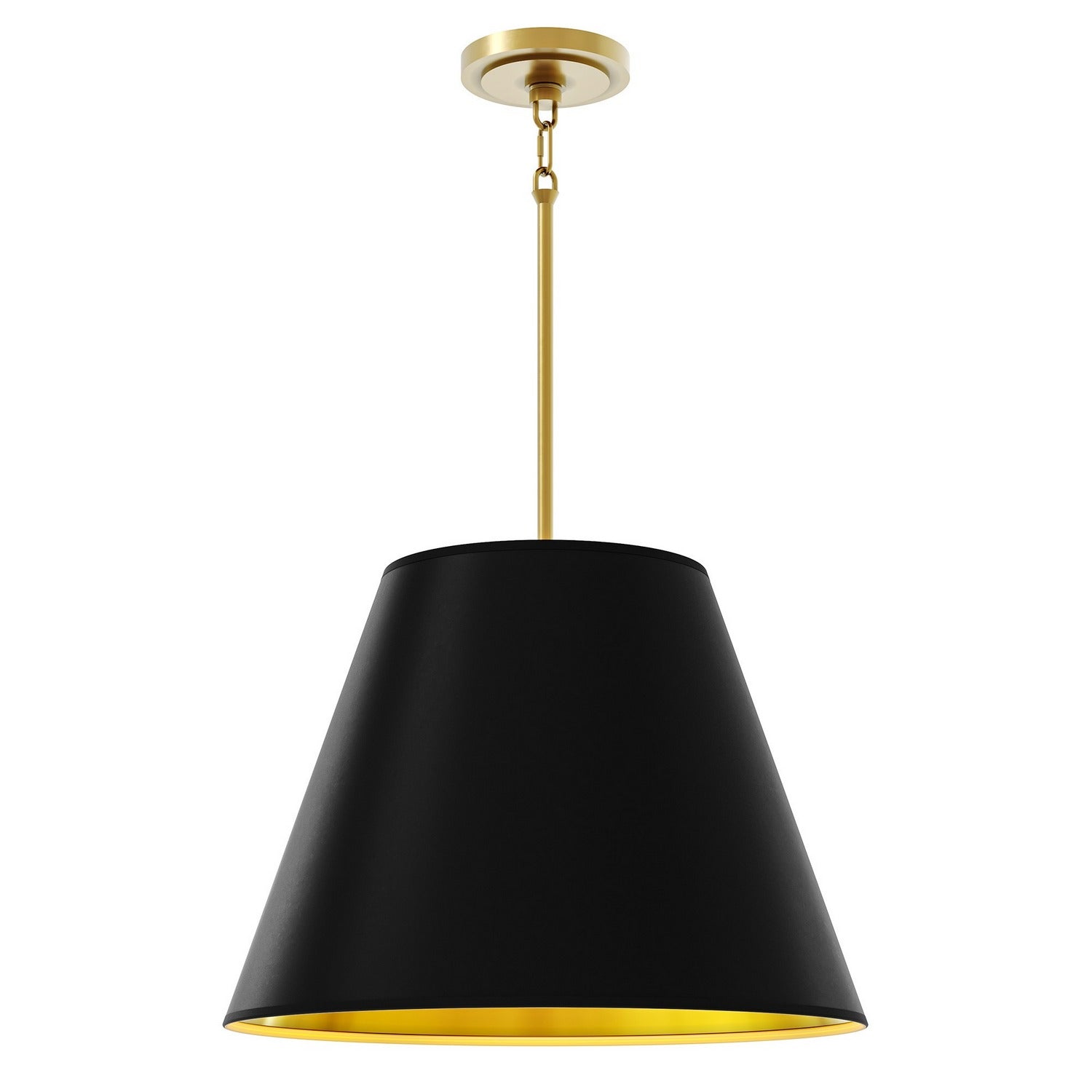 Robert Abbey - 495MOS - Four Light Pendant - Janet - Matte Gold Interior w/Modern Brass