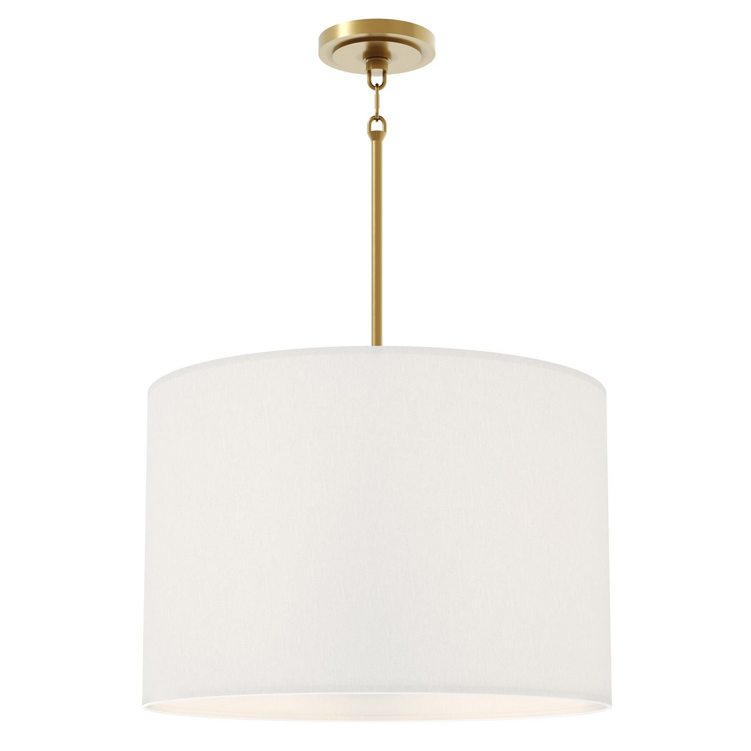 Robert Abbey - 496 - Four Light Pendant - Jack - Shannon Oyster Fabric w/Modern Brass