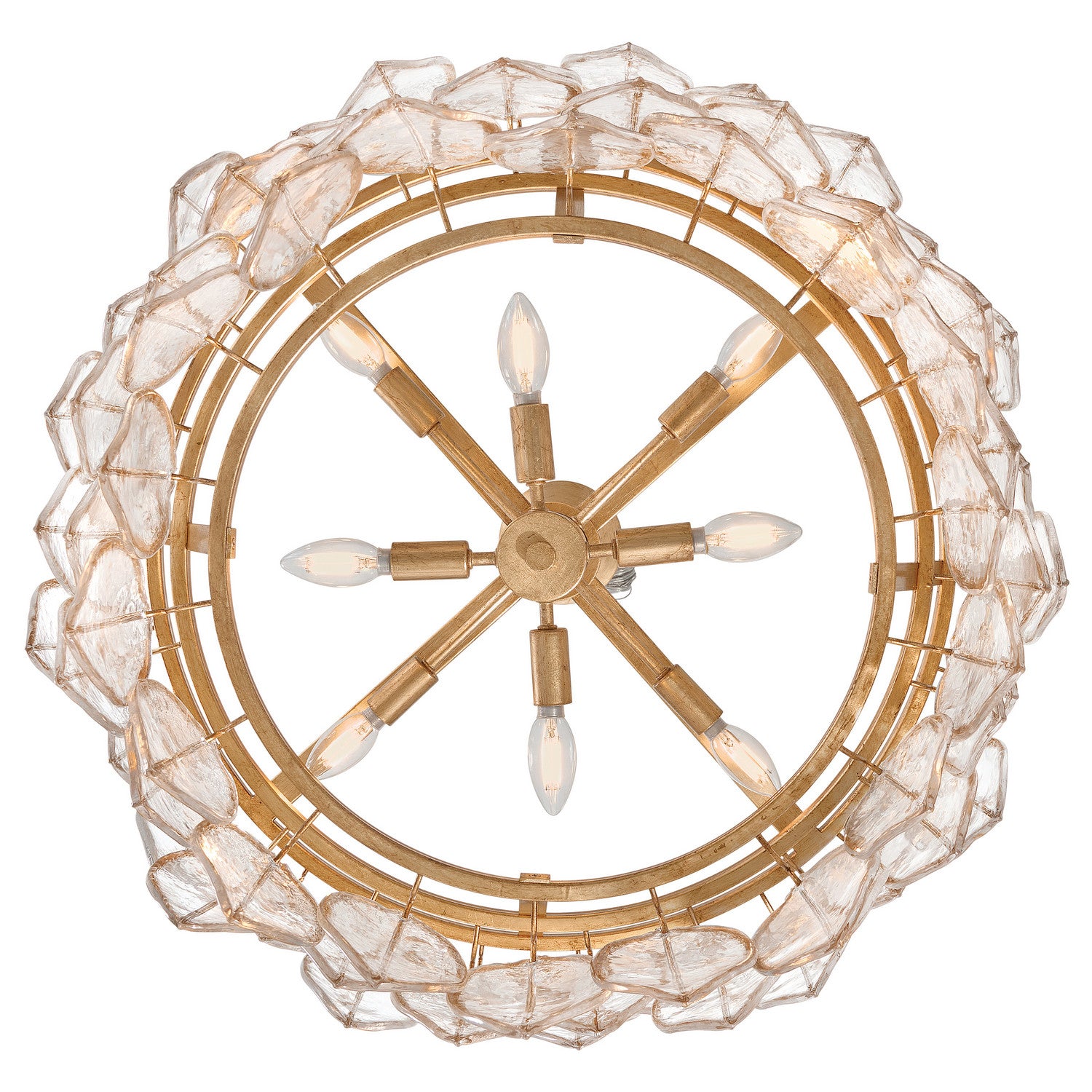 Fredrick Ramond Canada - FR32604DA - LED Chandelier - Amira - Distressed Brass