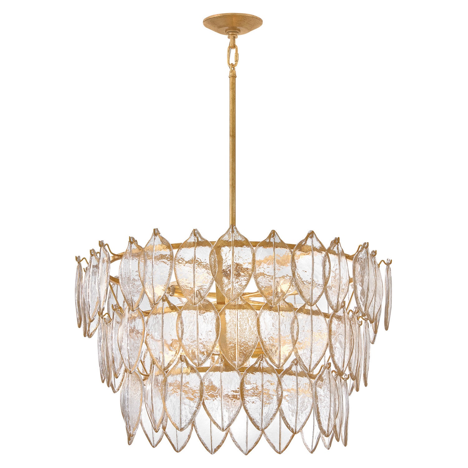 Fredrick Ramond Canada - FR32604DA - LED Chandelier - Amira - Distressed Brass
