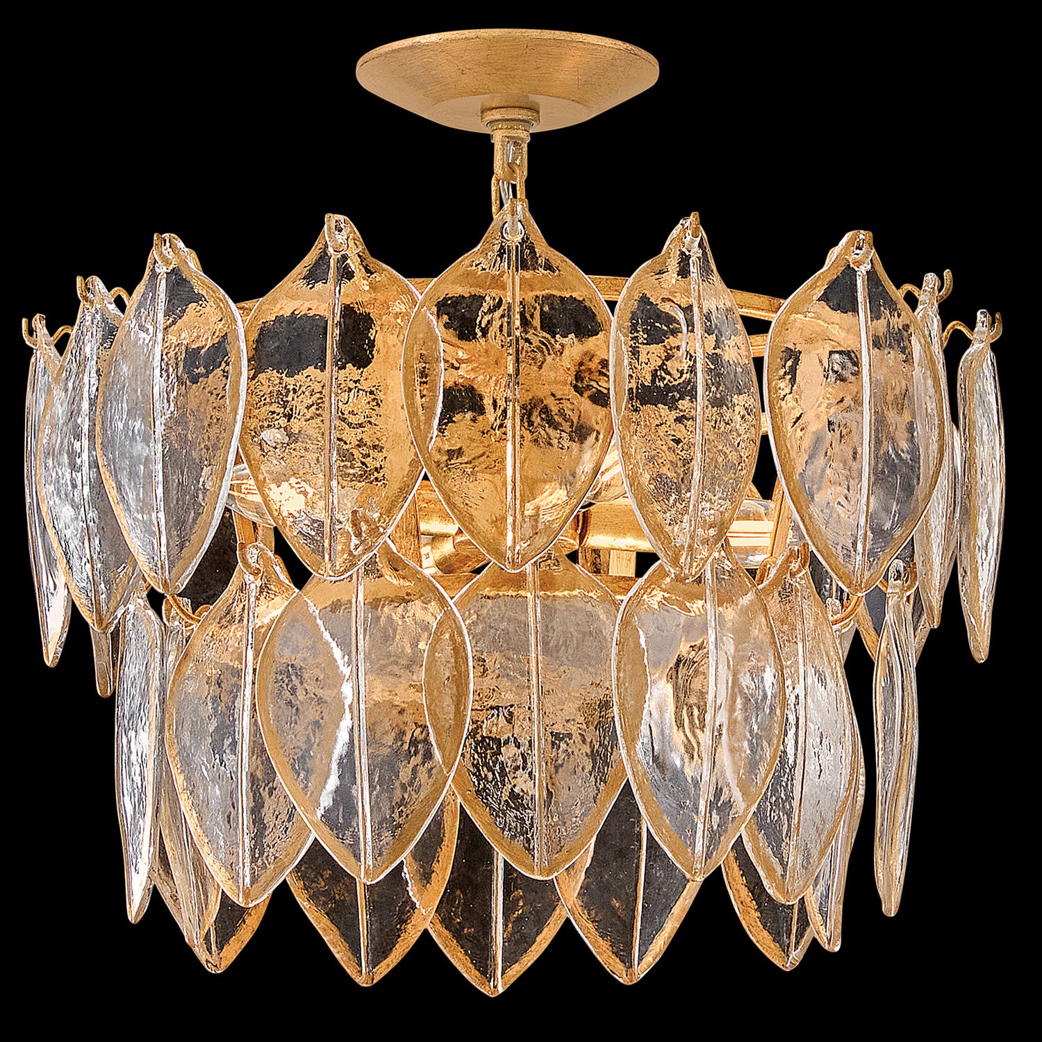 Fredrick Ramond Canada - FR32603DA - LED Convertible Semi Flush - Amira - Distressed Brass