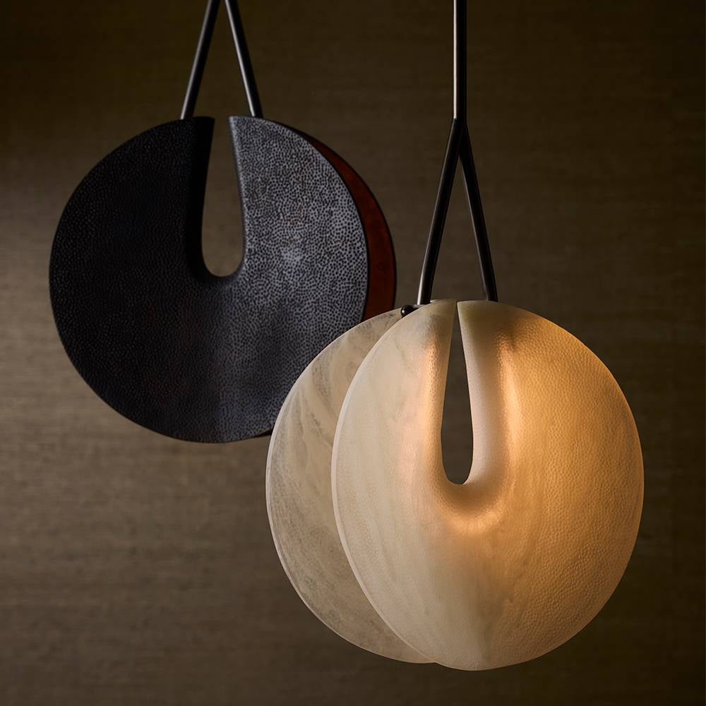 Arteriors DPC32 Tyche LED Pendant in Matte Swirl / Bronze