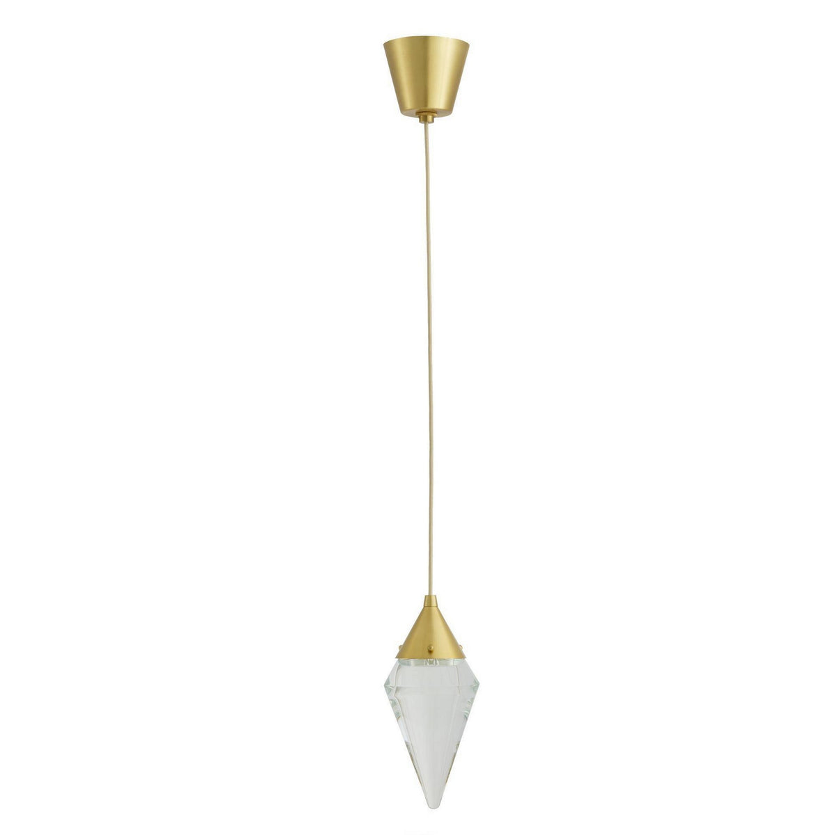 Arteriors DPC38 Berkley LED Pendant in Antique Brass