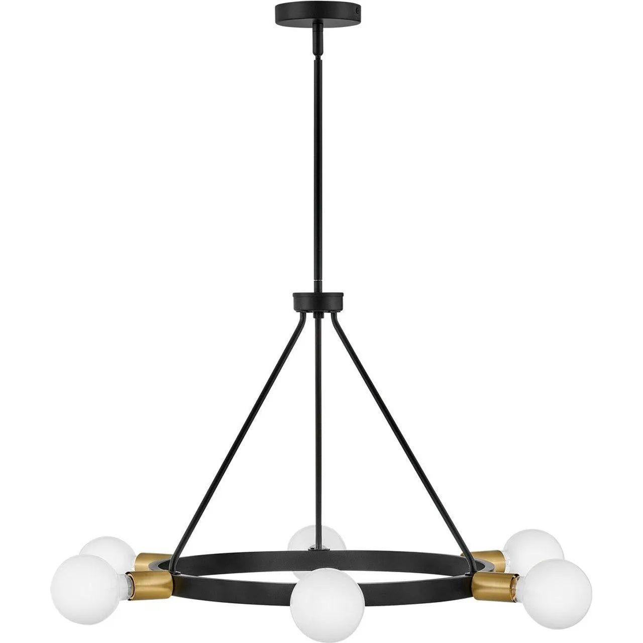 Lark - Orla LED Chandelier - 83616BK - Canada Light Shop
