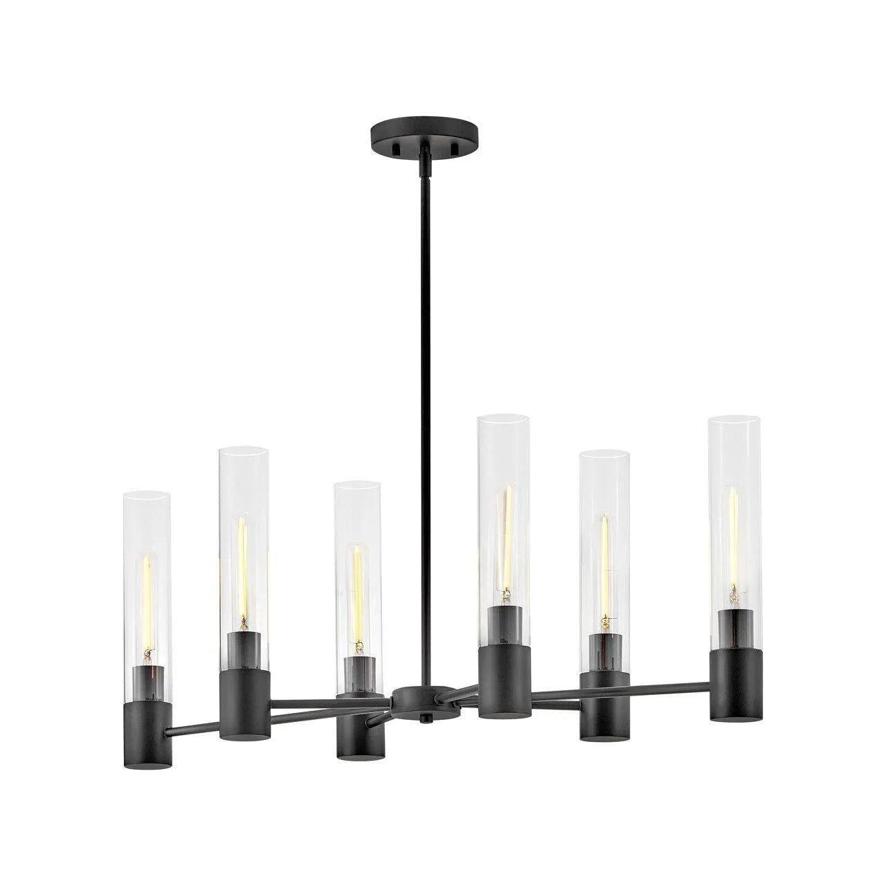 Lark - Shea LED Linear Chandelier - 85406BK - Canada Light Shop