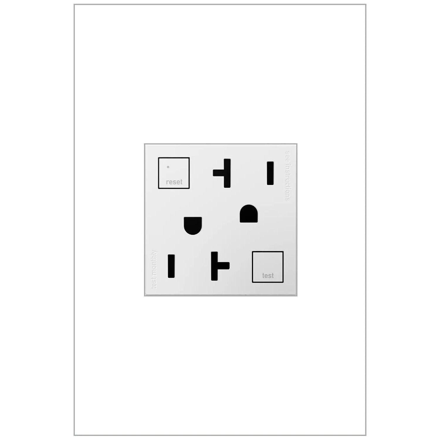 Legrand - adorne® 20A Tamper-Resistant Self-Test GFCI Outlet - AGFTR2202W4 - Canada Light Shop