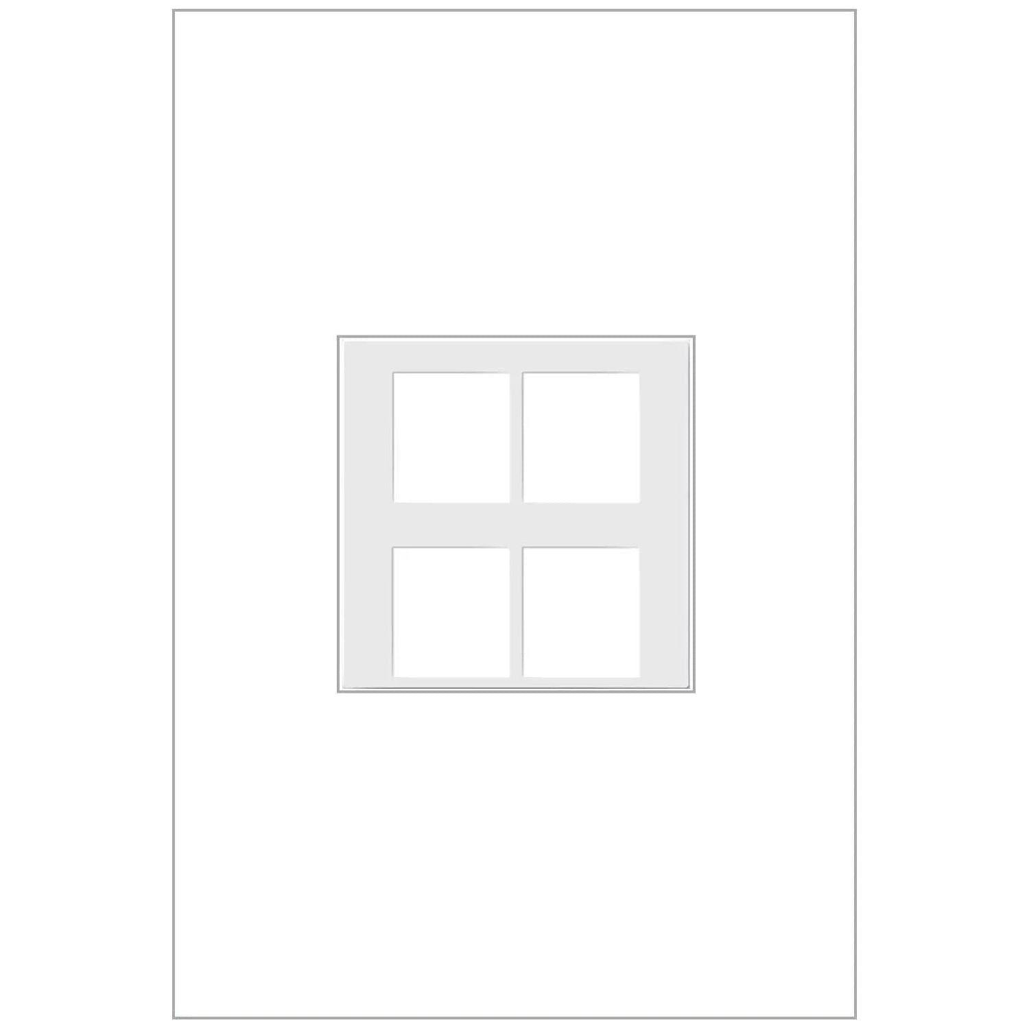 Legrand - adorne® 4-Port Frame - AC4PFW1 - Canada Light Shop