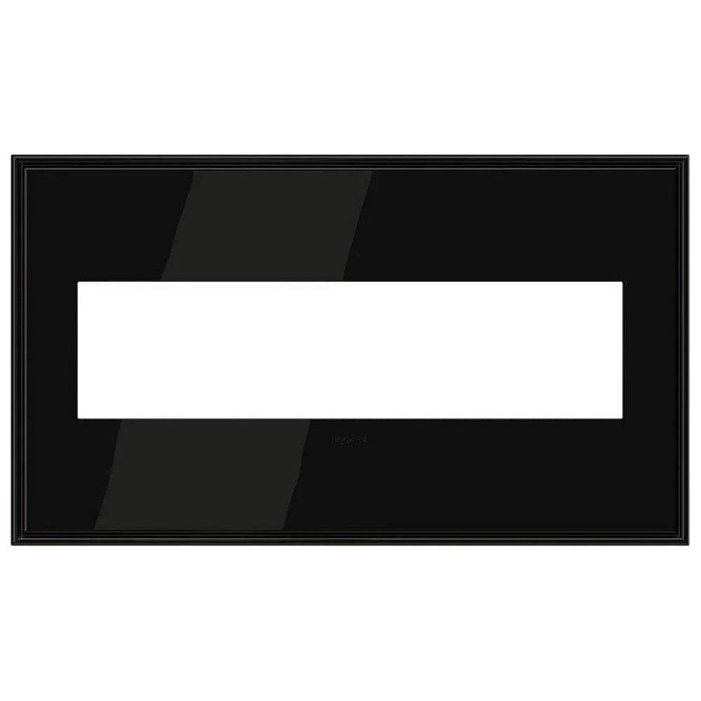 Legrand - adorne® Cast Metal Four-Gang Screwless Wall Plate - AWC4GBLN4 - Canada Light Shop