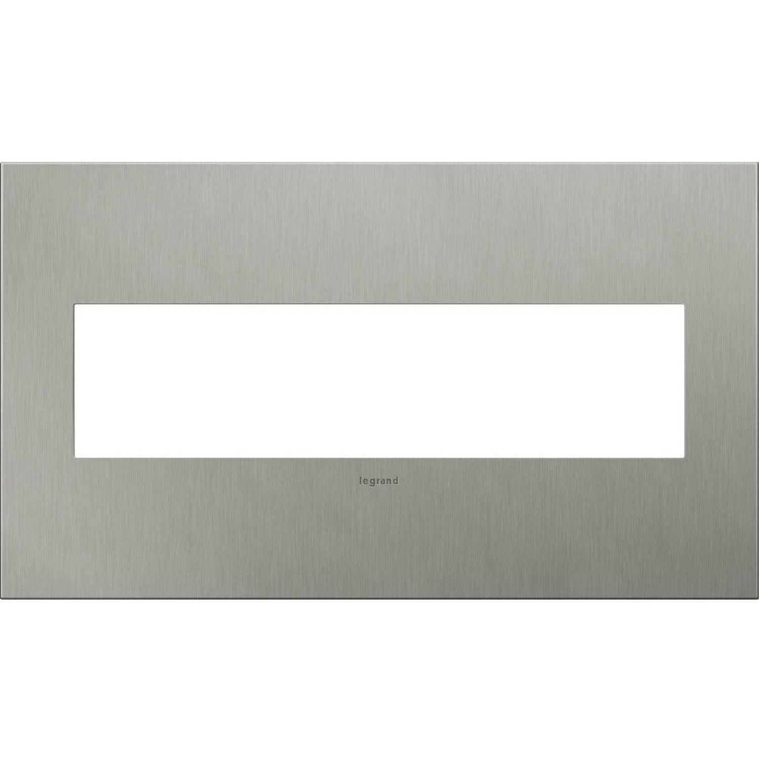 Legrand - adorne® Cast Metal Four-Gang Screwless Wall Plate - AWC4GBS4 - Canada Light Shop