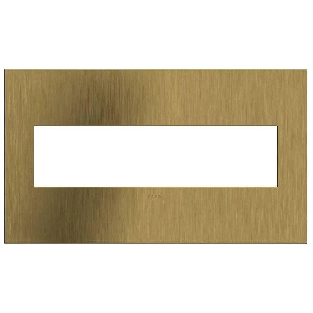 Legrand - adorne® Cast Metal Four-Gang Screwless Wall Plate - AWC4GBSB4 - Canada Light Shop