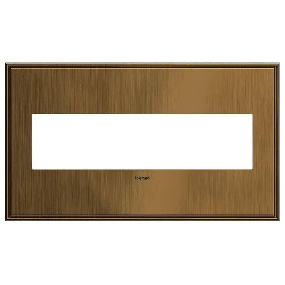 Legrand - adorne® Cast Metal Four-Gang Screwless Wall Plate - AWC4GCOF4 - Canada Light Shop