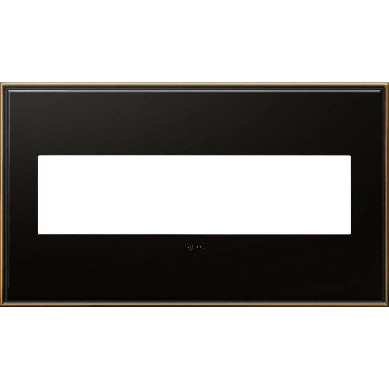 Legrand - adorne® Cast Metal Four-Gang Screwless Wall Plate - AWC4GOB4 - Canada Light Shop