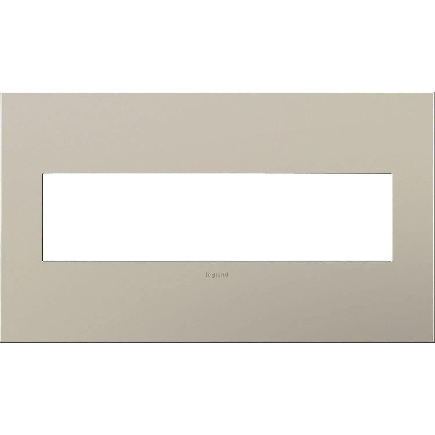 Legrand - adorne® Cast Metal Four-Gang Screwless Wall Plate - AWC4GSN4 - Canada Light Shop