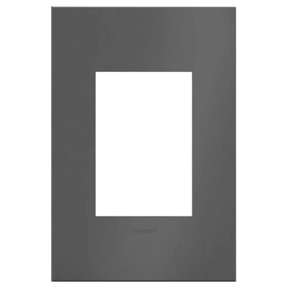 Legrand - adorne® Cast Metal One-Gang-Plus Screwless Wall Plate - AWC1G3BBN4 - Canada Light Shop