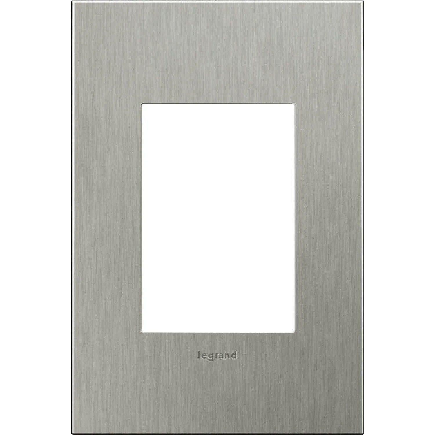 Legrand - adorne® Cast Metal One-Gang-Plus Screwless Wall Plate - AWC1G3BS4 - Canada Light Shop