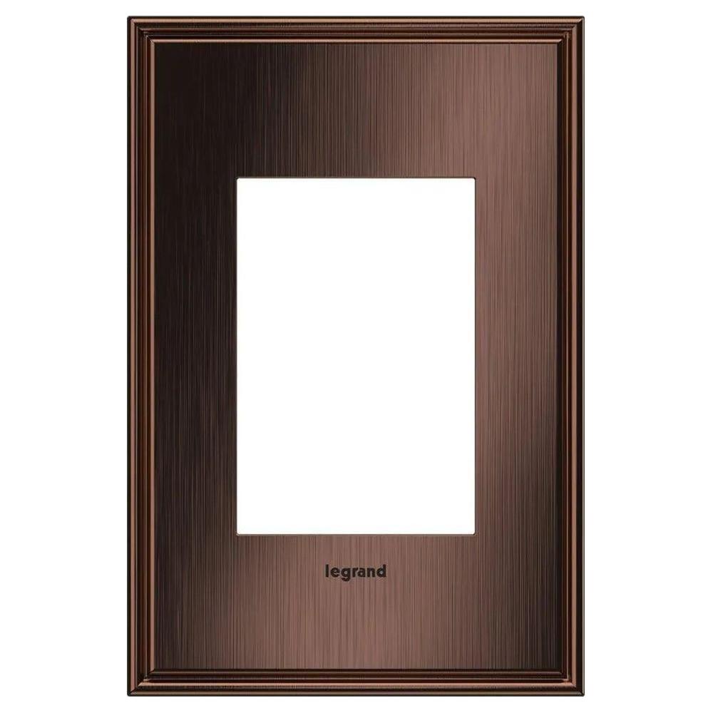 Legrand - adorne® Cast Metal One-Gang-Plus Screwless Wall Plate - AWC1G3MAC4 - Canada Light Shop