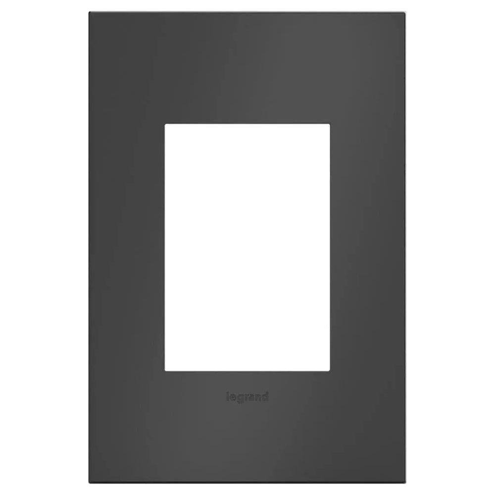 Legrand - adorne® Cast Metal One-Gang-Plus Screwless Wall Plate - AWC1G3SBL4 - Canada Light Shop