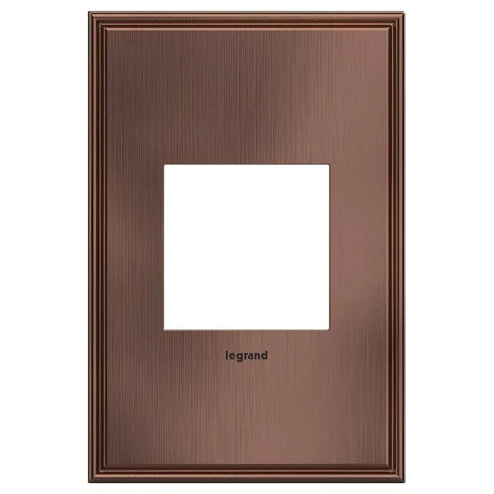 Legrand - adorne® Cast Metal One-Gang Screwless Wall Plate - AWC1G2MAC4 - Canada Light Shop