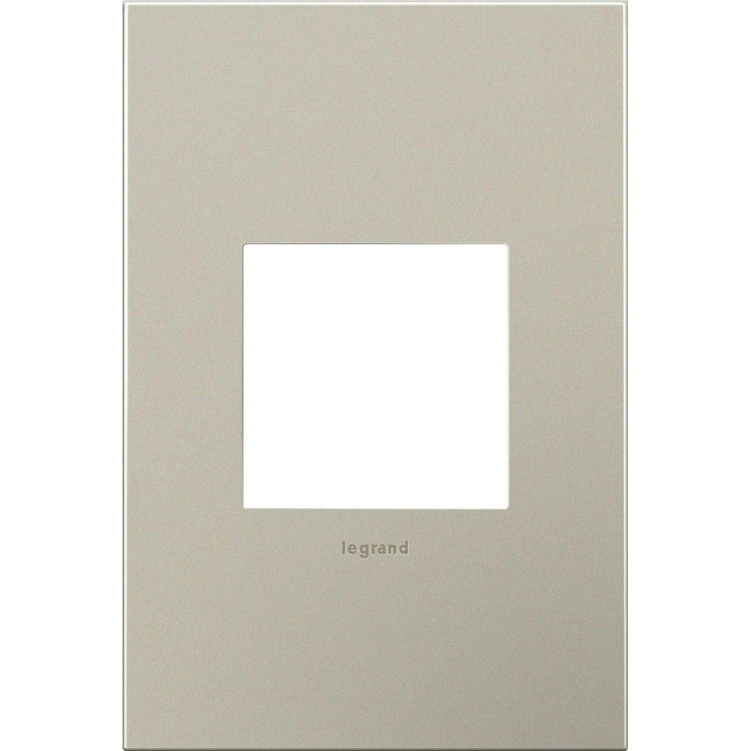 Legrand - adorne® Cast Metal One-Gang Screwless Wall Plate - AWC1G2SN4 - Canada Light Shop