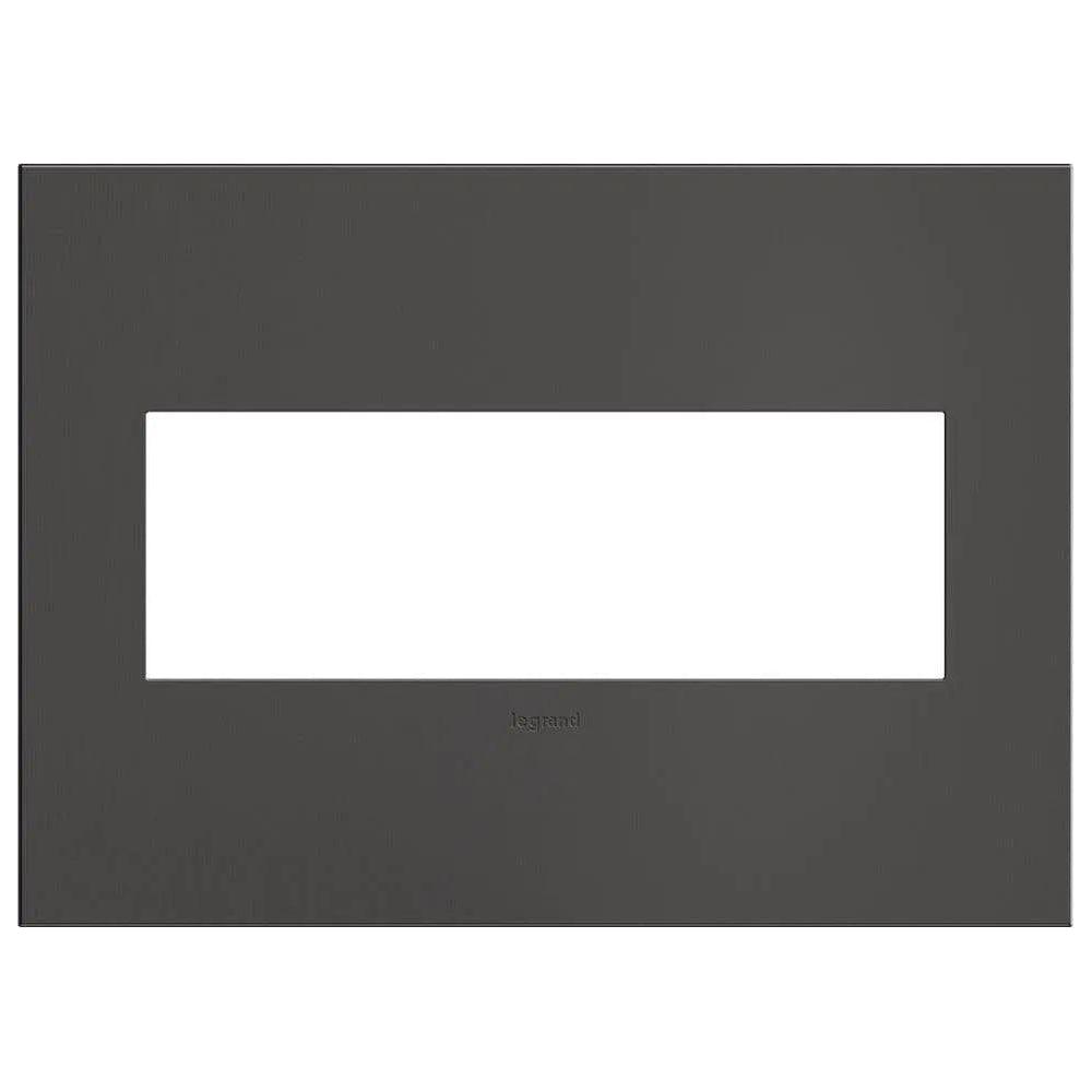 Legrand - adorne® Cast Metal Three-Gang Screwless Wall Plate - AWC3GBBN4 - Canada Light Shop