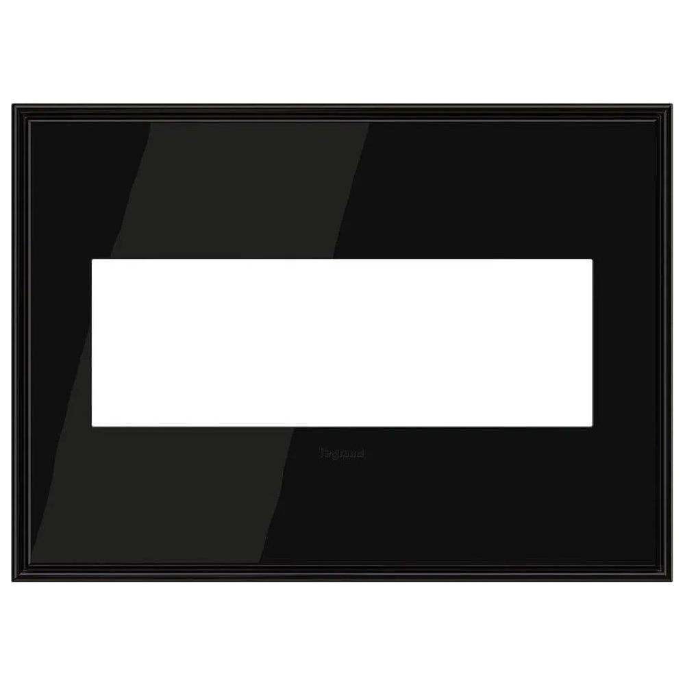 Legrand - adorne® Cast Metal Three-Gang Screwless Wall Plate - AWC3GBLN4 - Canada Light Shop