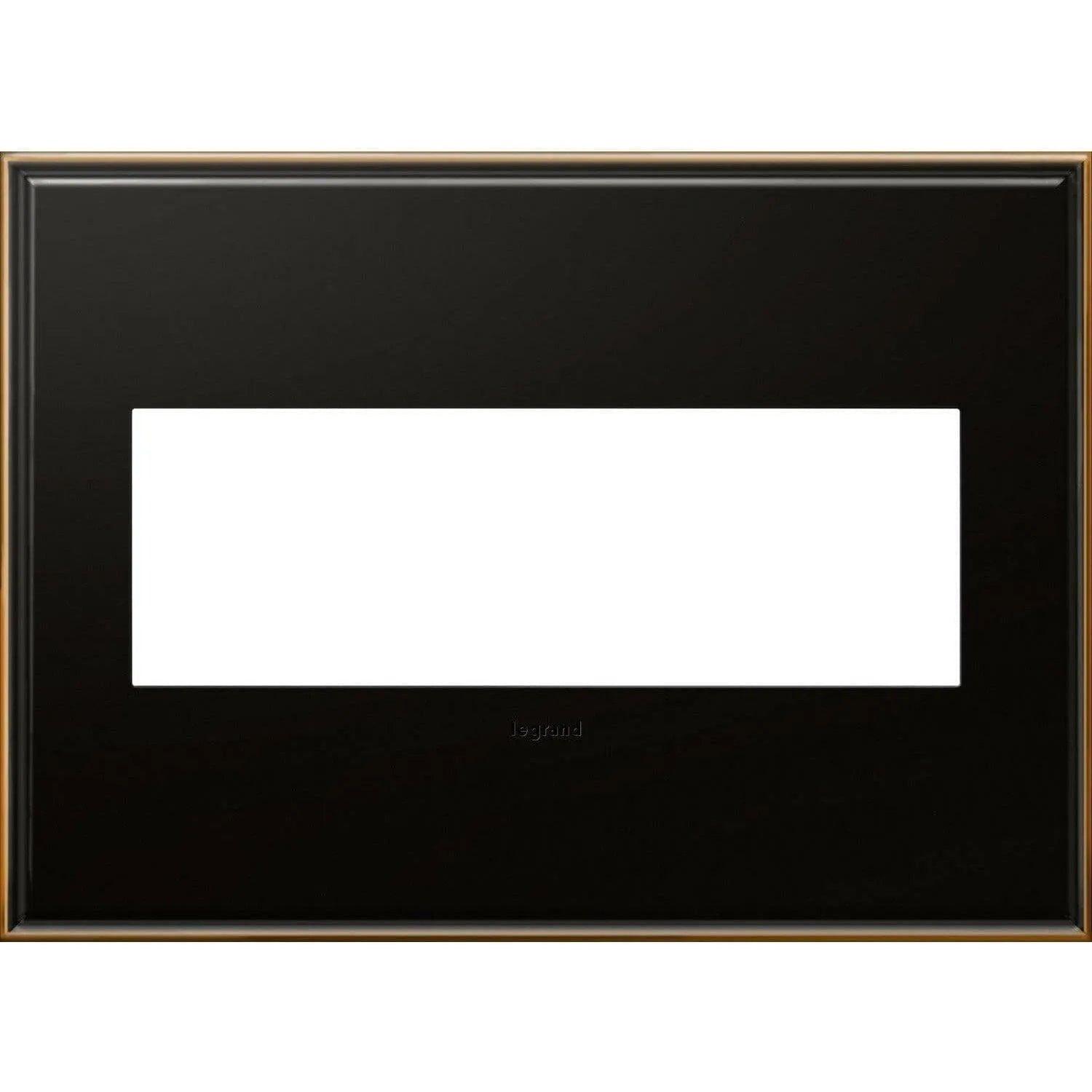 Legrand - adorne® Cast Metal Three-Gang Screwless Wall Plate - AWC3GOB4 - Canada Light Shop