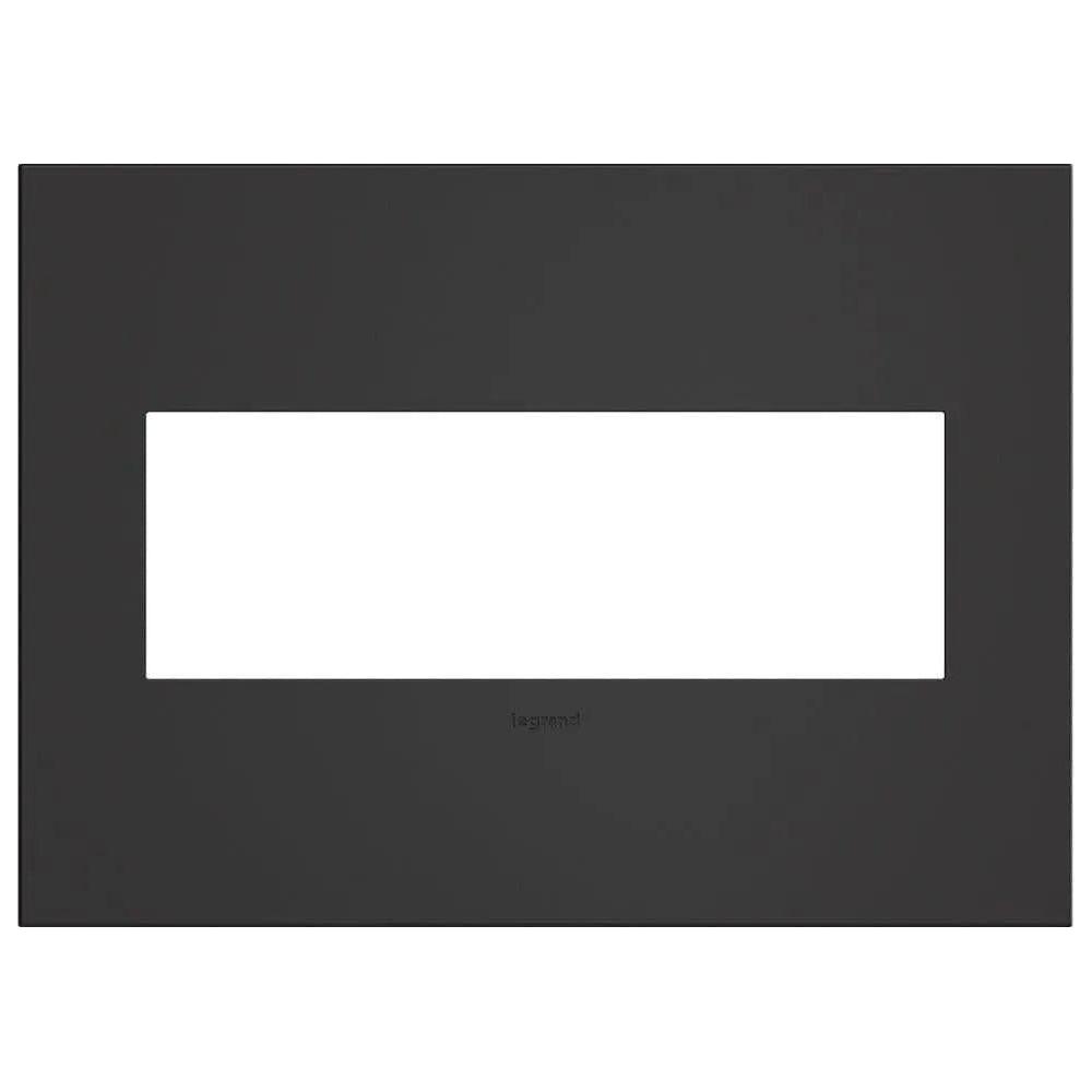 Legrand - adorne® Cast Metal Three-Gang Screwless Wall Plate - AWC3GSBL4 - Canada Light Shop