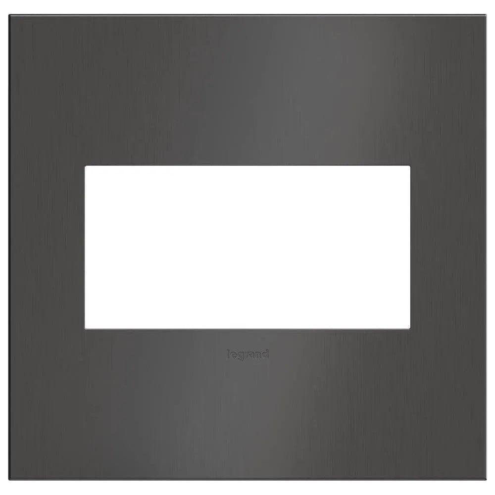 Legrand - adorne® Cast Metal Two-Gang Screwless Wall Plate - AWC2GBBN4 - Canada Light Shop