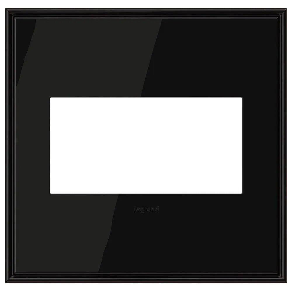 Legrand - adorne® Cast Metal Two-Gang Screwless Wall Plate - AWC2GBLN4 - Canada Light Shop