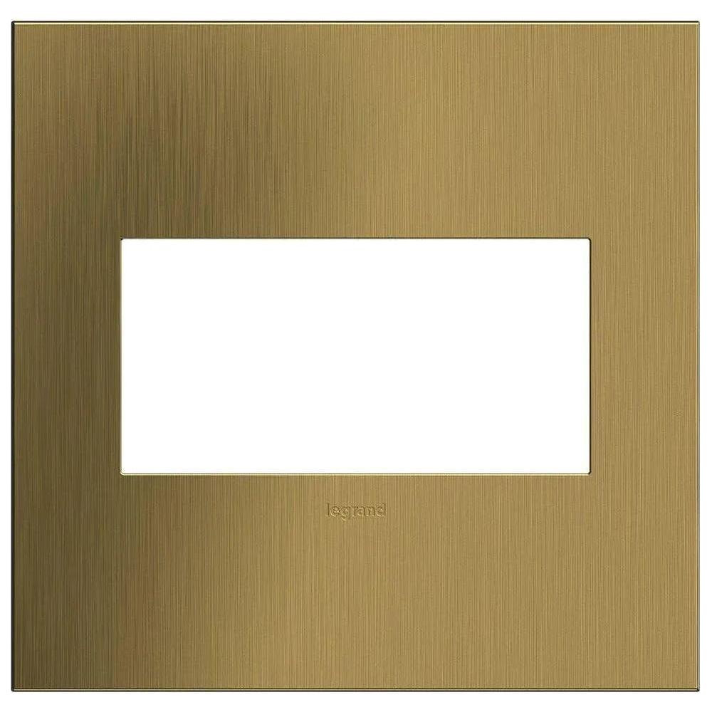 Legrand - adorne® Cast Metal Two-Gang Screwless Wall Plate - AWC2GBSB4 - Canada Light Shop