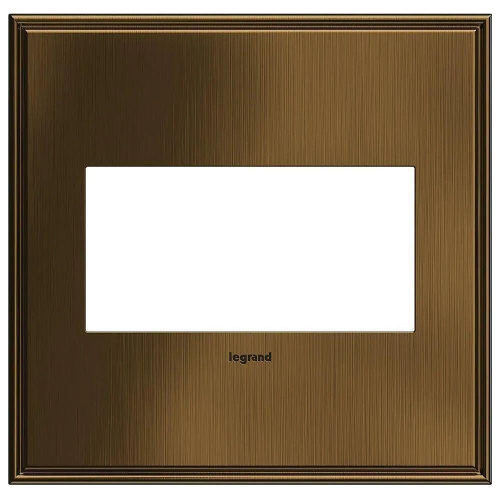 Legrand - adorne® Cast Metal Two-Gang Screwless Wall Plate - AWC2GCOF4 - Canada Light Shop