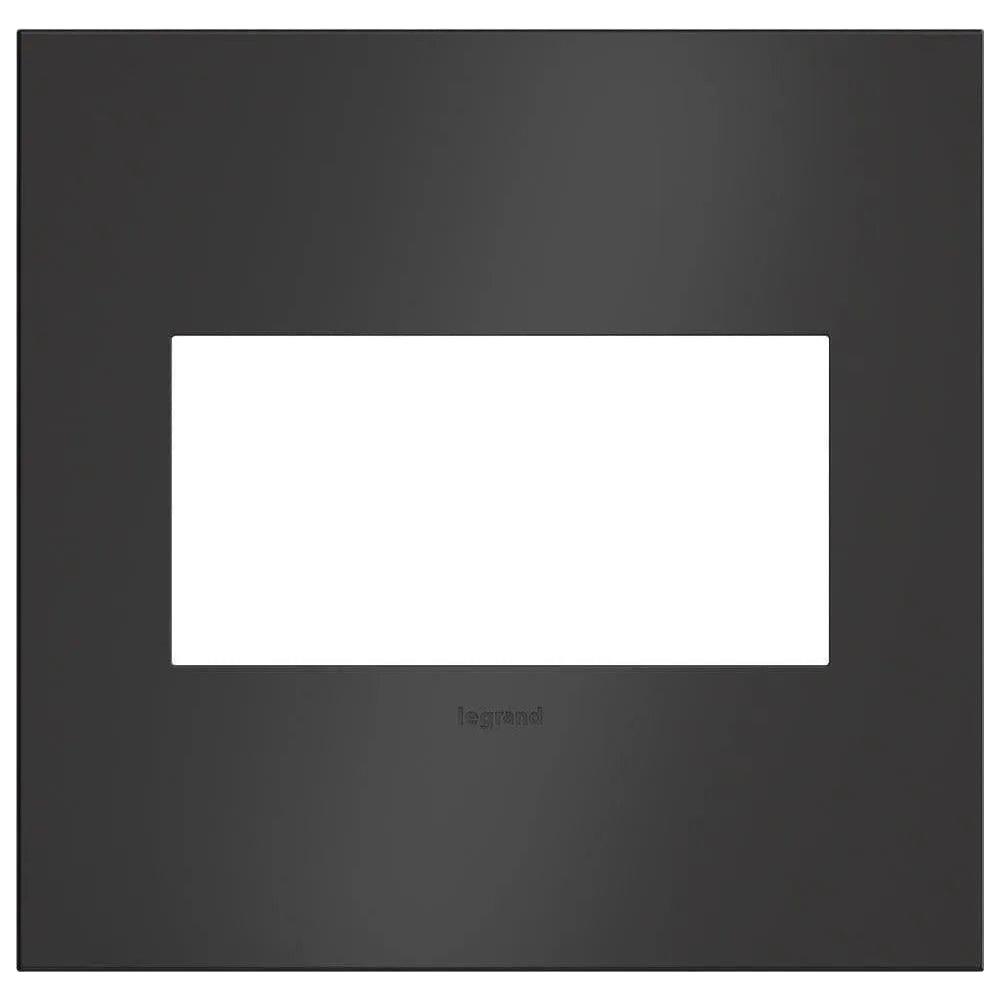 Legrand - adorne® Cast Metal Two-Gang Screwless Wall Plate - AWC2GSBL4 - Canada Light Shop
