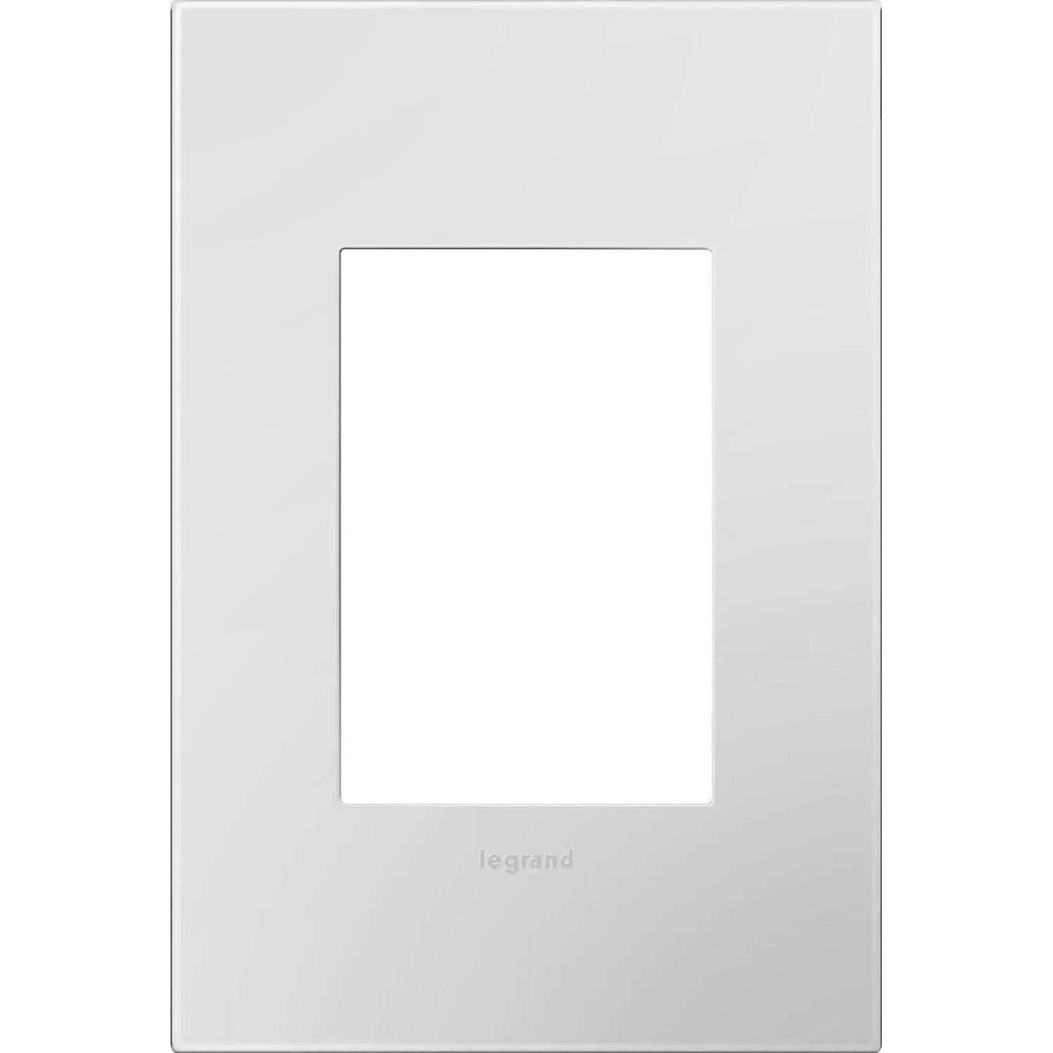 Legrand - adorne® Plastic One-Gang Plus Screwless Wall Plate - AWP1G3PW4 - Canada Light Shop