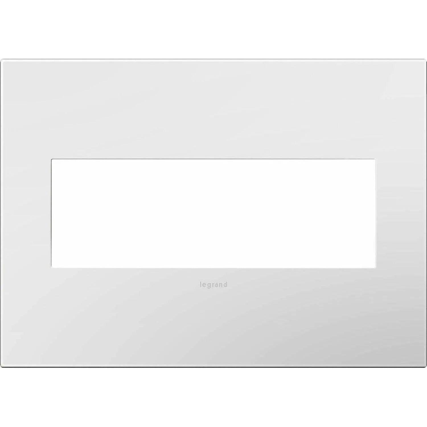 Legrand - adorne® Plastic Three-Gang Screwless Wall Plate - AWP3GWH4 - Canada Light Shop