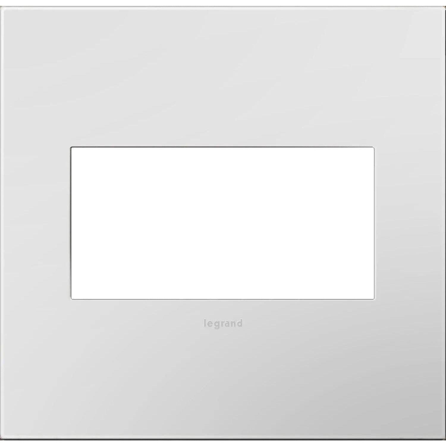 Legrand - adorne® Plastic Two-Gang Screwless Wall Plate - AWP2GPW4 - Canada Light Shop