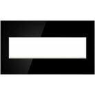 Legrand - adorne® Real Materials Four-Gang Screwless Wall Plate - AWM4GMB4 - Canada Light Shop