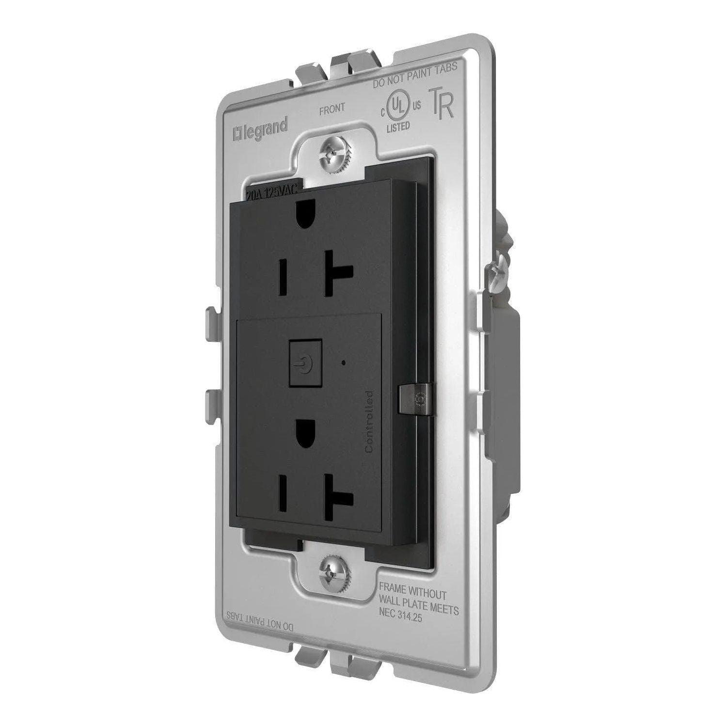 Legrand - adorne® Smart 20A Outlet with Netatmo Plus Size - WNAR203G1 - Canada Light Shop