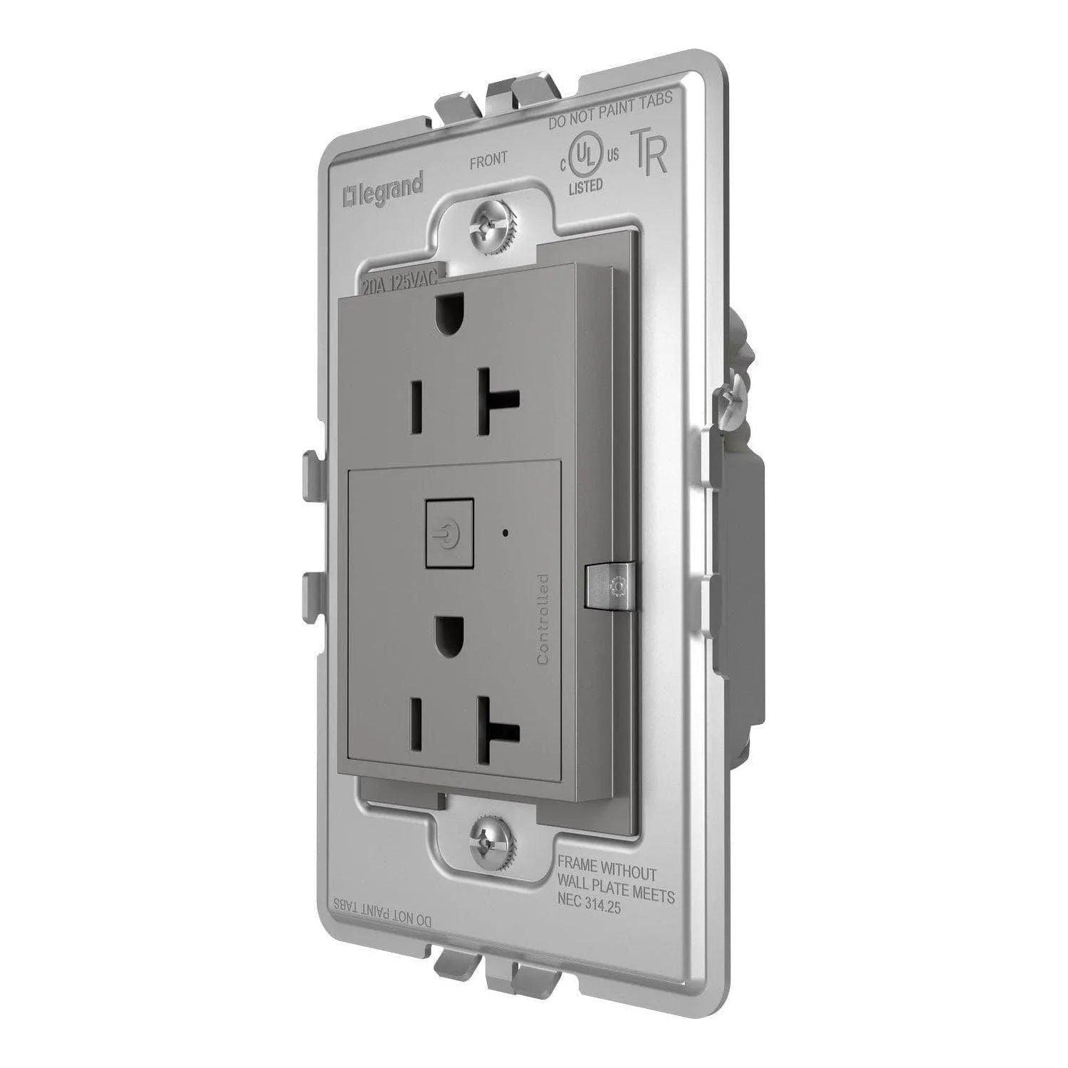 Legrand - adorne® Smart 20A Outlet with Netatmo Plus Size - WNAR203M1 - Canada Light Shop
