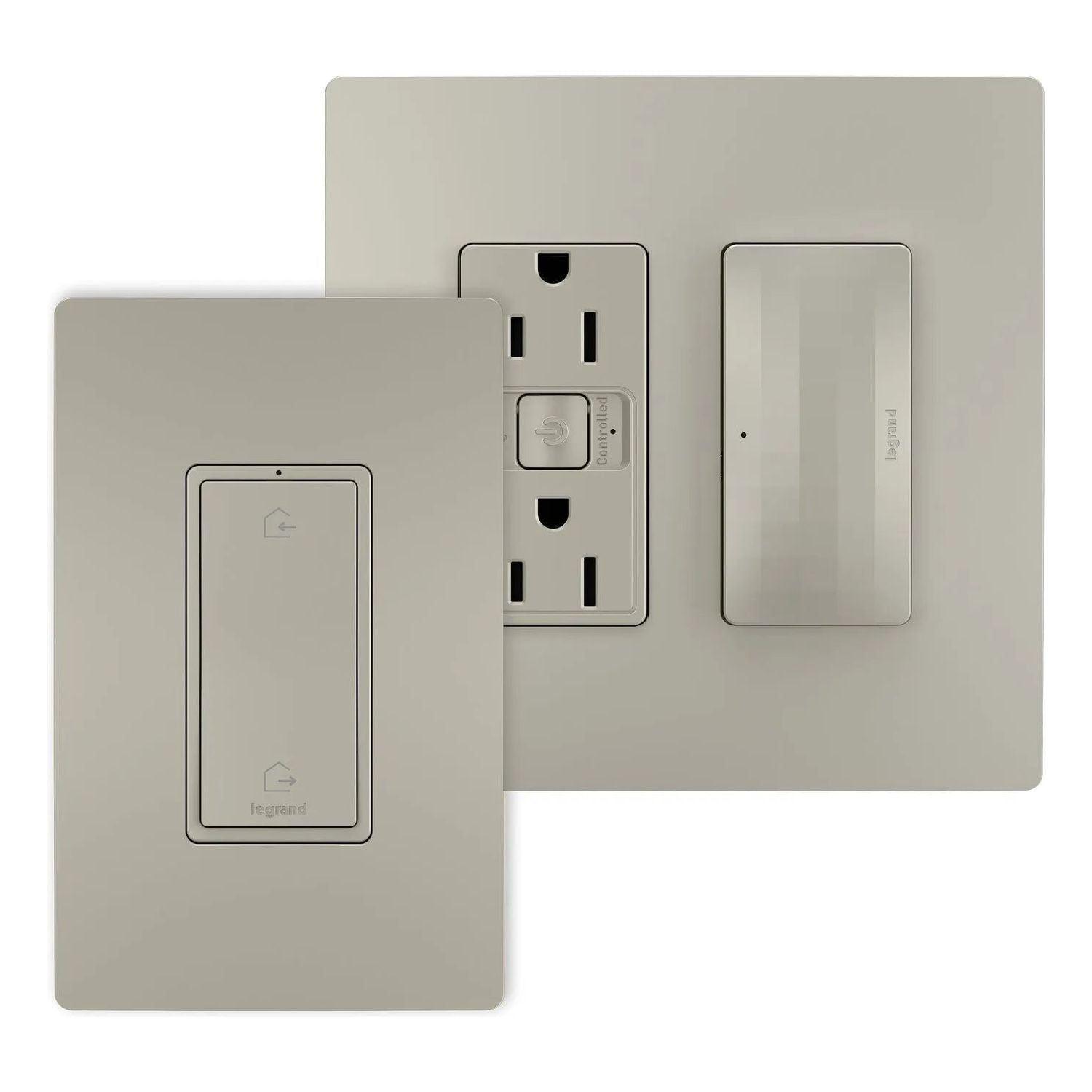 Legrand - Outlet Kit With H/A Switch with Netatmo - WNRH15KITNI - Canada Light Shop