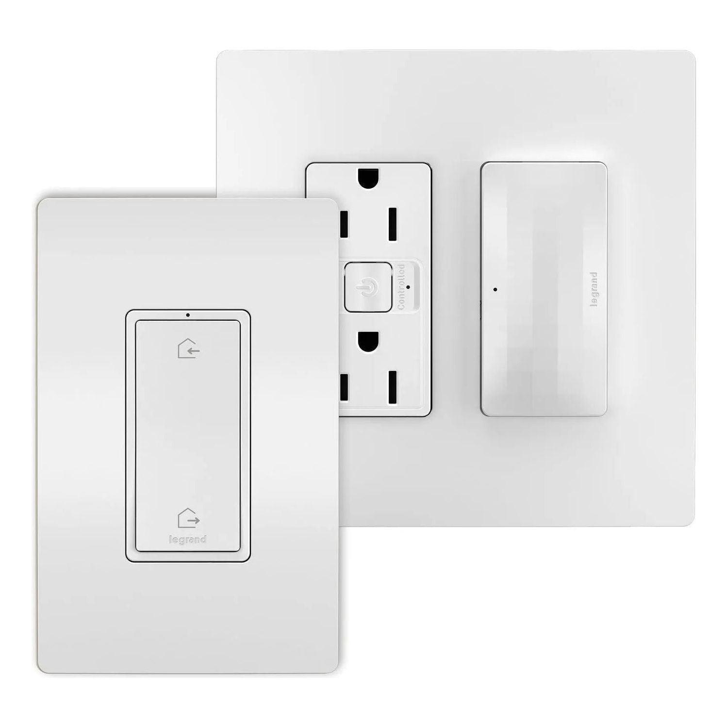 Legrand - Outlet Kit With H/A Switch with Netatmo - WNRH15KITWH - Canada Light Shop