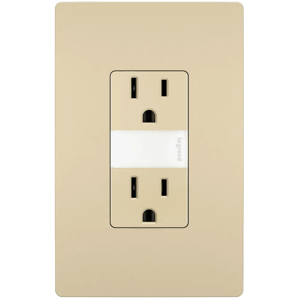 Legrand Radiant - radiant® 15A Tamper Resistant Outlet with Night Light - NTL885TRICC6 - Canada Light Shop