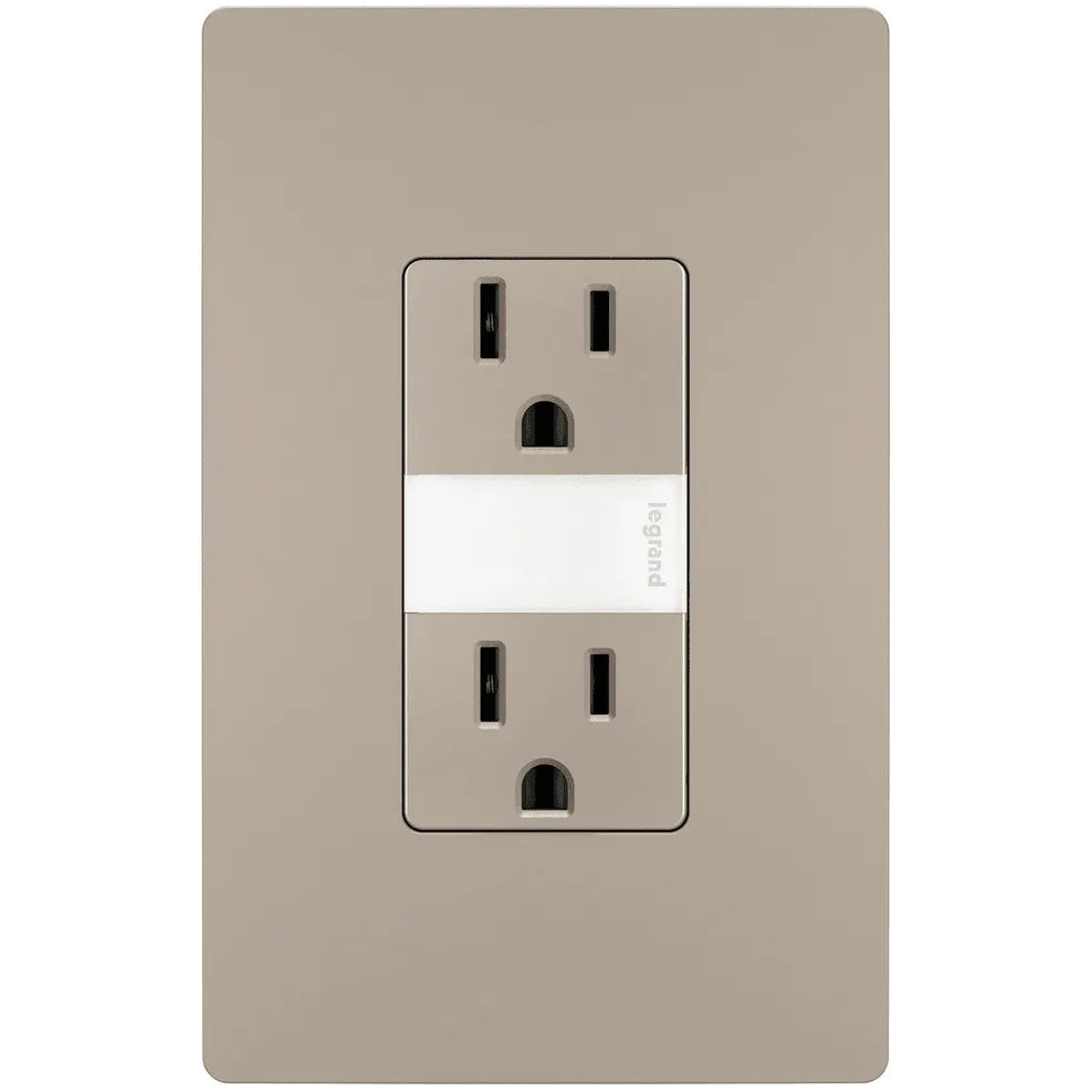 Legrand Radiant - radiant® 15A Tamper Resistant Outlet with Night Light - NTL885TRNICC6 - Canada Light Shop