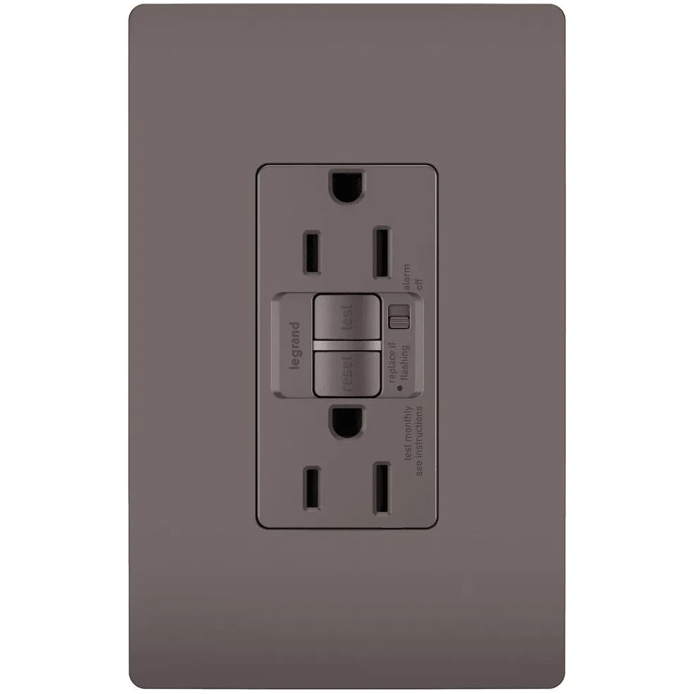 Legrand Radiant - radiant® 15A Tamper Resistant Self Test GFCI Outlet with Audible Alarm - 1597TRA - Canada Light Shop