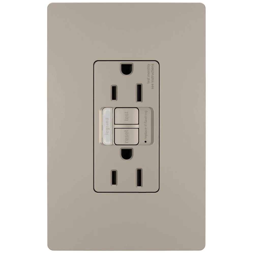 Legrand Radiant - radiant® 15A Tamper Resistant Self Test GFCI Outlet with Night Light - 1597NTLTRNICC4 - Canada Light Shop