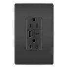 Legrand Radiant - radiant® 15A Tamper Resistant Ultra Fast USB Type A/C Outlet - R26USBAC6BK - Canada Light Shop